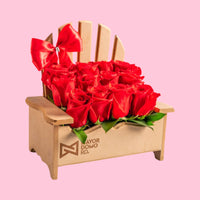2.Arreglo de 12 Mayordomos RD 4,890 Rosas Rojas