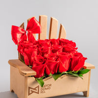2.Arreglo de 12 Mayordomos RD 4,890 Rosas Rojas
